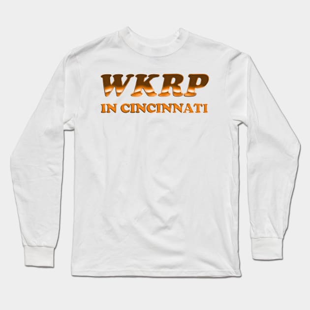 WKRP In Cincinnati /// Retro Gold Style Design Long Sleeve T-Shirt by DankFutura